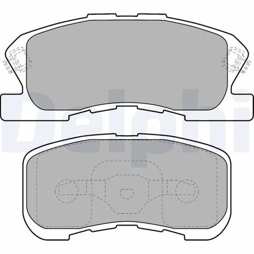 Sada brzdových platničiek kotúčovej brzdy DELPHI LP1551
