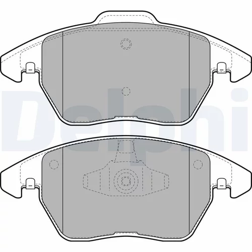 Sada brzdových platničiek kotúčovej brzdy DELPHI LP1898