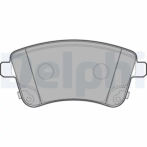 Sada brzdových platničiek kotúčovej brzdy LP2203 /DELPHI/ - obr. 1