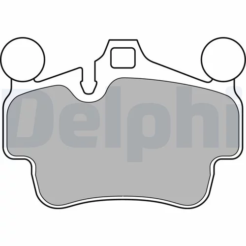 Sada brzdových platničiek kotúčovej brzdy LP2236 /DELPHI/ - obr. 1