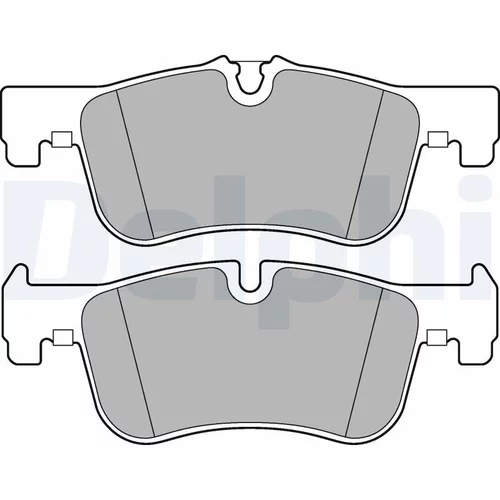 Sada brzdových platničiek kotúčovej brzdy DELPHI LP2284