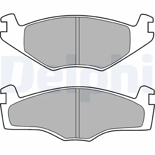 Sada brzdových platničiek kotúčovej brzdy DELPHI LP420