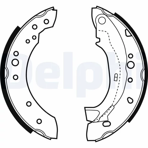Sada brzdových čeľustí DELPHI LS1921
