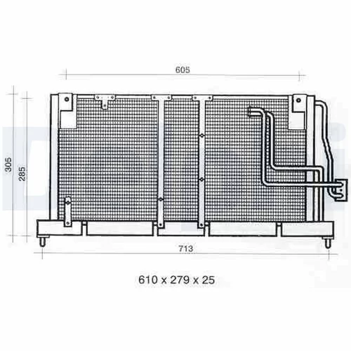 Kondenzátor klimatizácie DELPHI TSP0225354