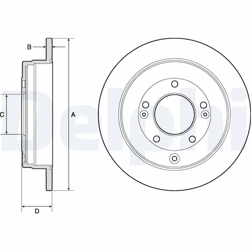 Brzdový kotúč DELPHI BG4767C