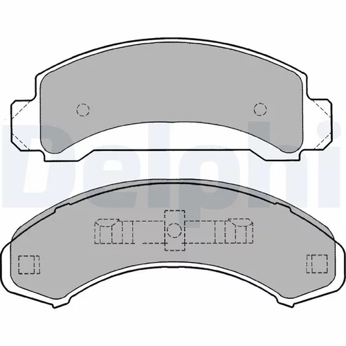 Sada brzdových platničiek kotúčovej brzdy DELPHI LP1168