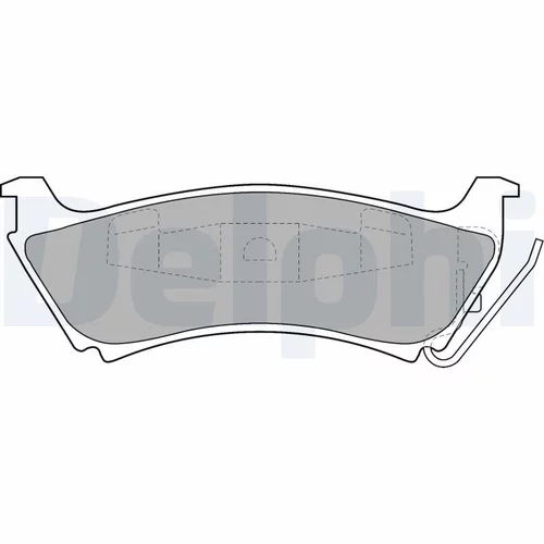Sada brzdových platničiek kotúčovej brzdy LP1501 /DELPHI/ - obr. 1