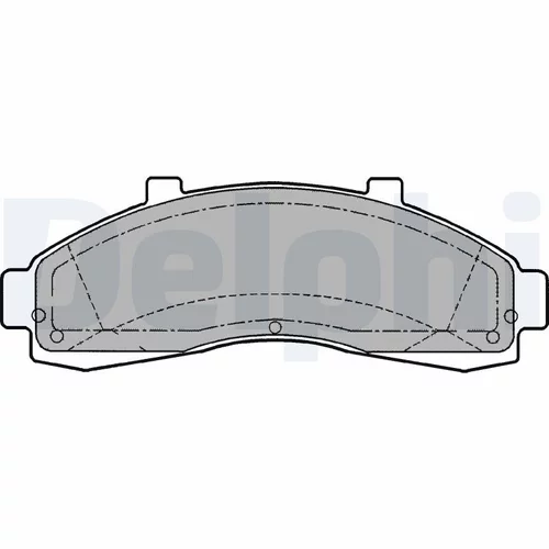 Sada brzdových platničiek kotúčovej brzdy DELPHI LP1625
