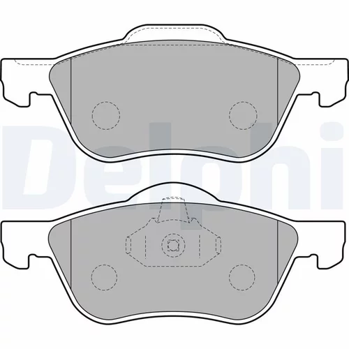 Sada brzdových platničiek kotúčovej brzdy DELPHI LP1830