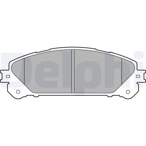 Sada brzdových platničiek kotúčovej brzdy DELPHI LP2201