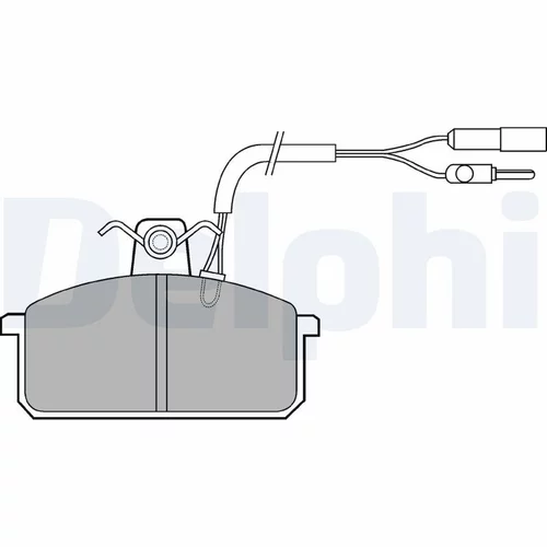 Sada brzdových platničiek kotúčovej brzdy DELPHI LP517