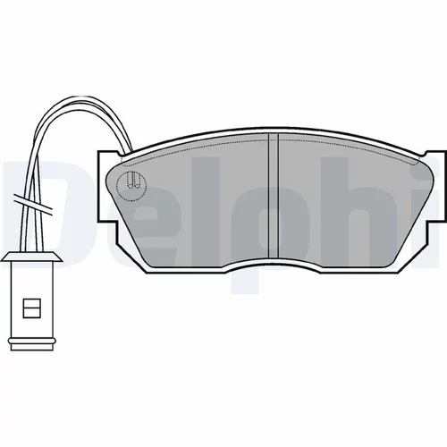 Sada brzdových platničiek kotúčovej brzdy DELPHI LP519
