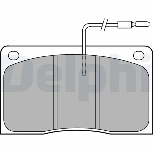 Sada brzdových platničiek kotúčovej brzdy DELPHI LP568