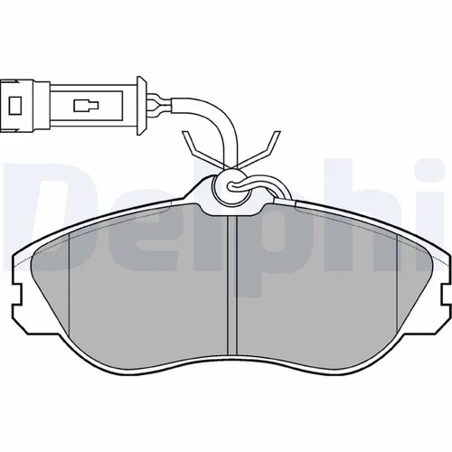 Sada brzdových platničiek kotúčovej brzdy DELPHI LP706