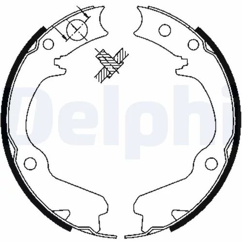 Sada brzdových čeľustí DELPHI LS1899