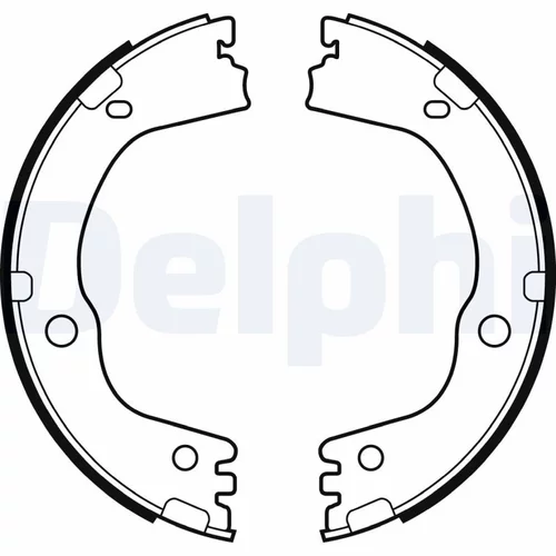 Sada brzd. čeľustí parkov. brzdy DELPHI LS2081