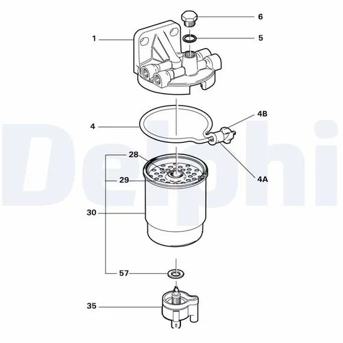 Palivový filter DELPHI 5822075