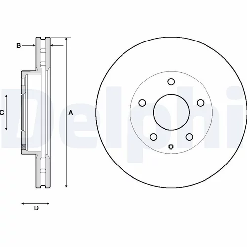 Brzdový kotúč DELPHI BG4712C