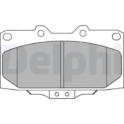 Sada brzdových platničiek kotúčovej brzdy LP1020 /DELPHI/ - obr. 1