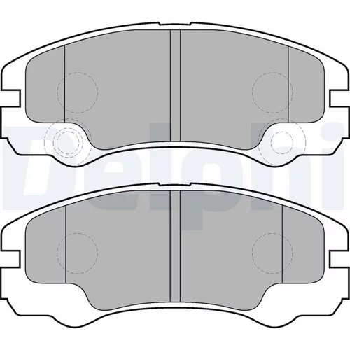 Sada brzdových platničiek kotúčovej brzdy DELPHI LP1552