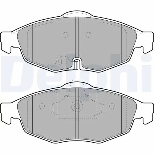 Sada brzdových platničiek kotúčovej brzdy DELPHI LP1963