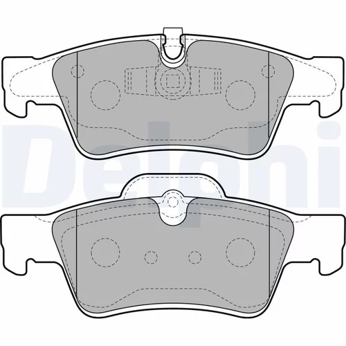 Sada brzdových platničiek kotúčovej brzdy DELPHI LP2124