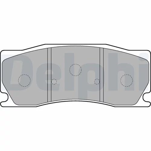 Sada brzdových platničiek kotúčovej brzdy DELPHI LP2216