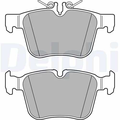 Sada brzdových platničiek kotúčovej brzdy DELPHI LP2763