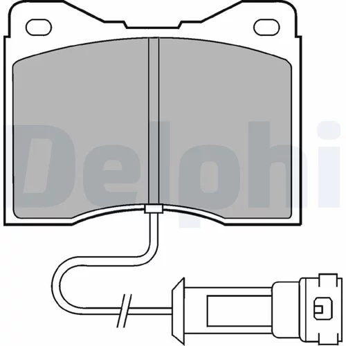Sada brzdových platničiek kotúčovej brzdy DELPHI LP556
