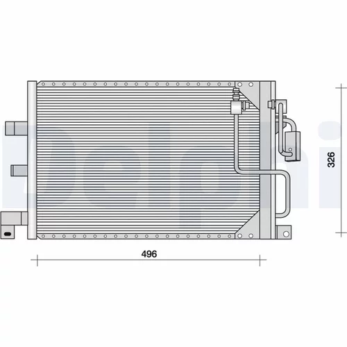 Kondenzátor klimatizácie DELPHI TSP0225067