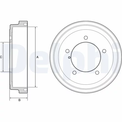 Brzdový bubon DELPHI BF531 - obr. 1