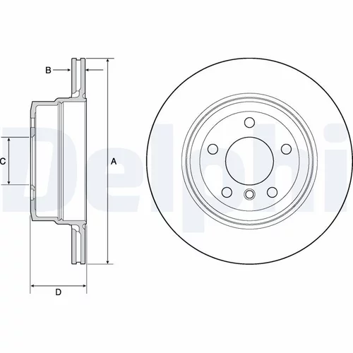 Brzdový kotúč DELPHI BG4695C