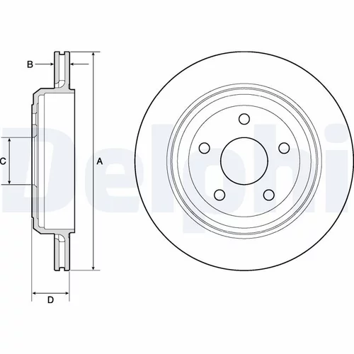 Brzdový kotúč DELPHI BG4802C