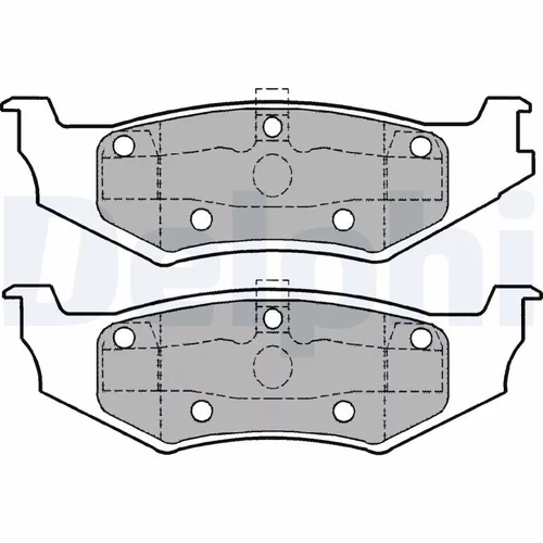 Sada brzdových platničiek kotúčovej brzdy LP1162 /DELPHI/