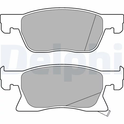 Sada brzdových platničiek kotúčovej brzdy DELPHI LP3238