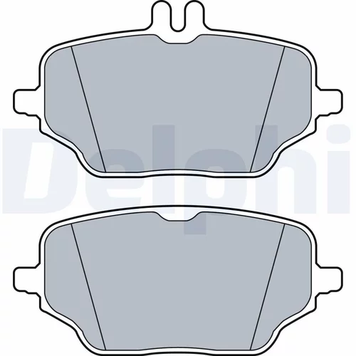 Sada brzdových platničiek kotúčovej brzdy DELPHI LP3572