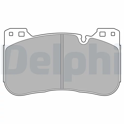 Sada brzdových platničiek kotúčovej brzdy LP3626 /DELPHI/ - obr. 1