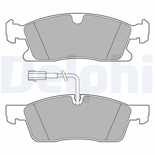 Sada brzdových platničiek kotúčovej brzdy DELPHI LP3634