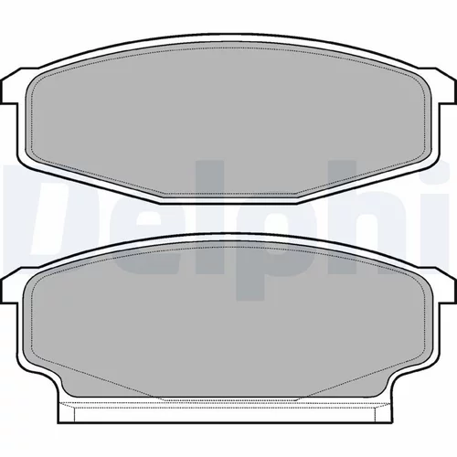 Sada brzdových platničiek kotúčovej brzdy DELPHI LP610