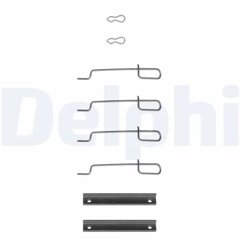 Sada príslušenstva obloženia kotúčovej brzdy DELPHI LX0044