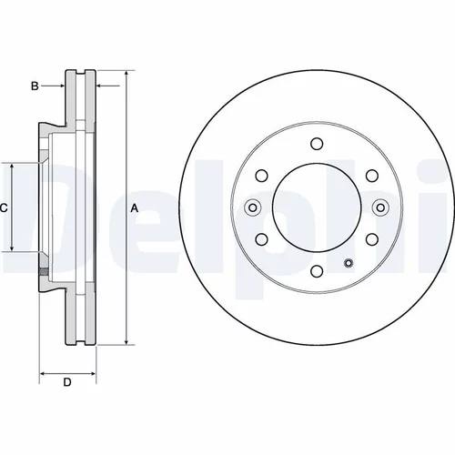 Brzdový kotúč DELPHI BG9140C
