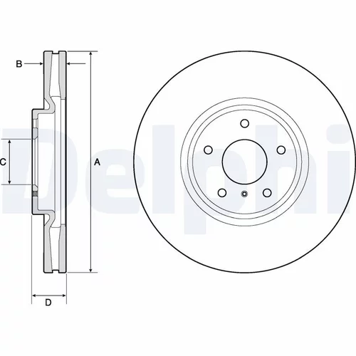 Brzdový kotúč DELPHI BG9152
