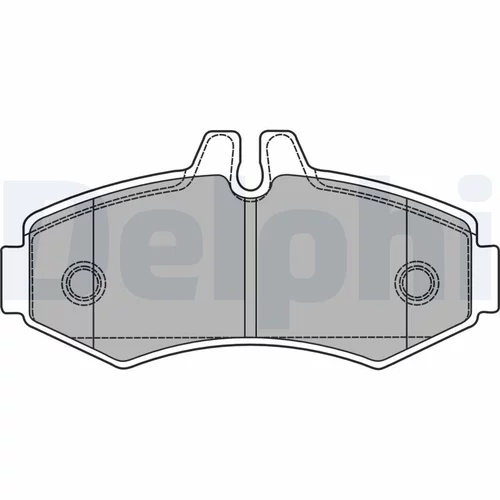 Sada brzdových platničiek kotúčovej brzdy DELPHI LP1425