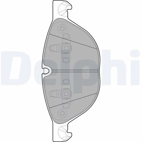 Sada brzdových platničiek kotúčovej brzdy DELPHI LP2091