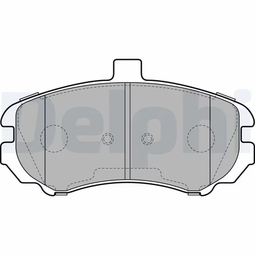 Sada brzdových platničiek kotúčovej brzdy DELPHI LP2150