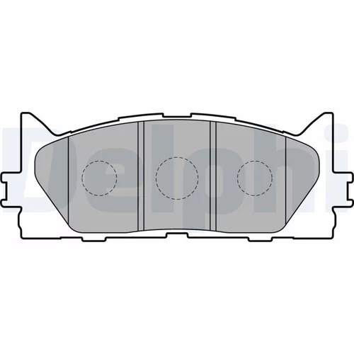 Sada brzdových platničiek kotúčovej brzdy DELPHI LP2169