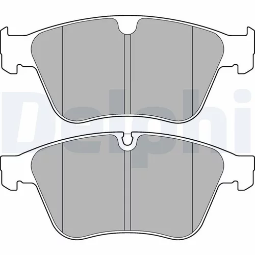 Sada brzdových platničiek kotúčovej brzdy DELPHI LP3176