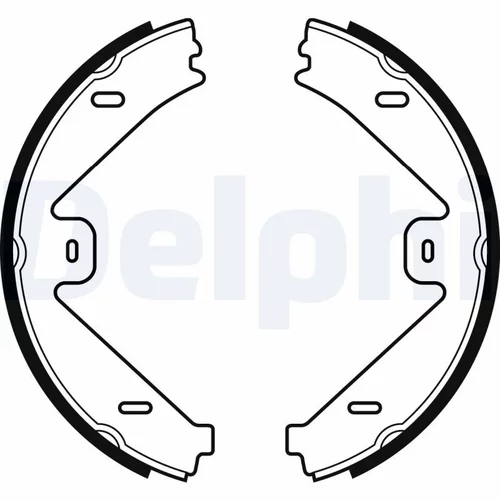 Sada brzd. čeľustí parkov. brzdy DELPHI LS2036