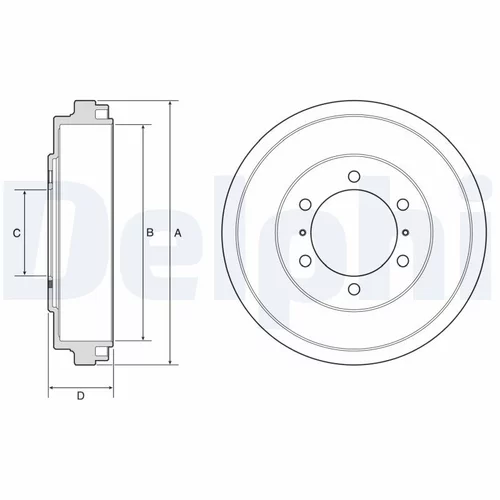 Brzdový bubon DELPHI BF631