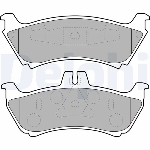 Sada brzdových platničiek kotúčovej brzdy DELPHI LP1692